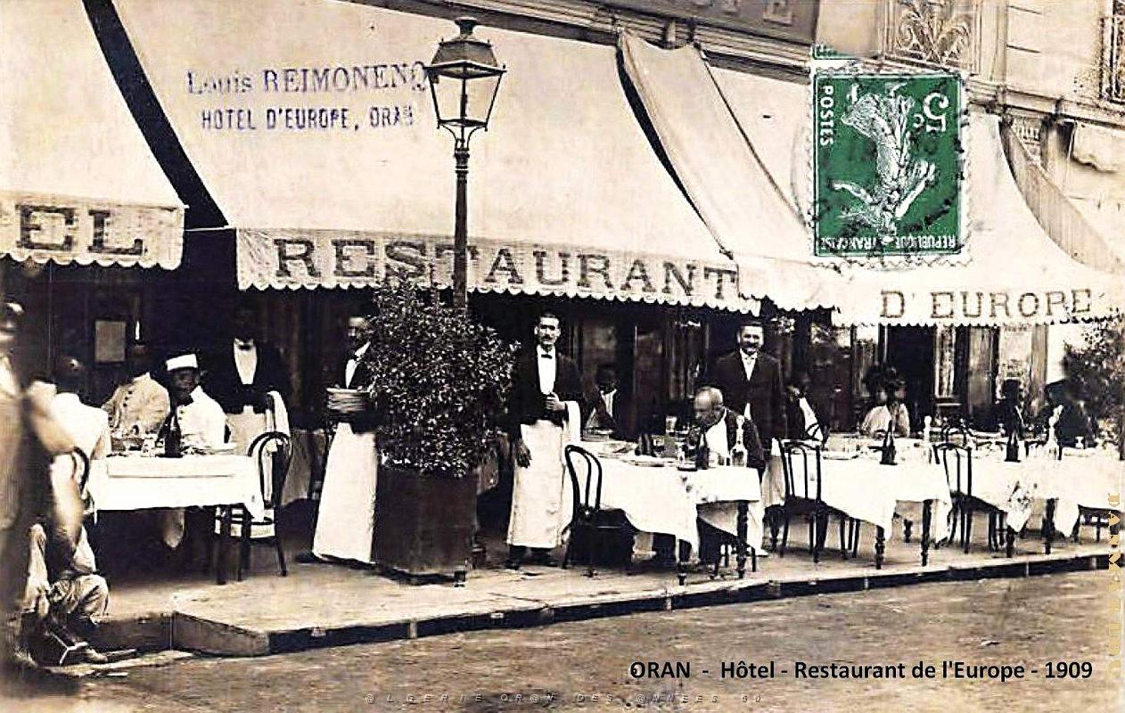 Oran - Hotel-Restaurant de l'Europe - 1909.jpg